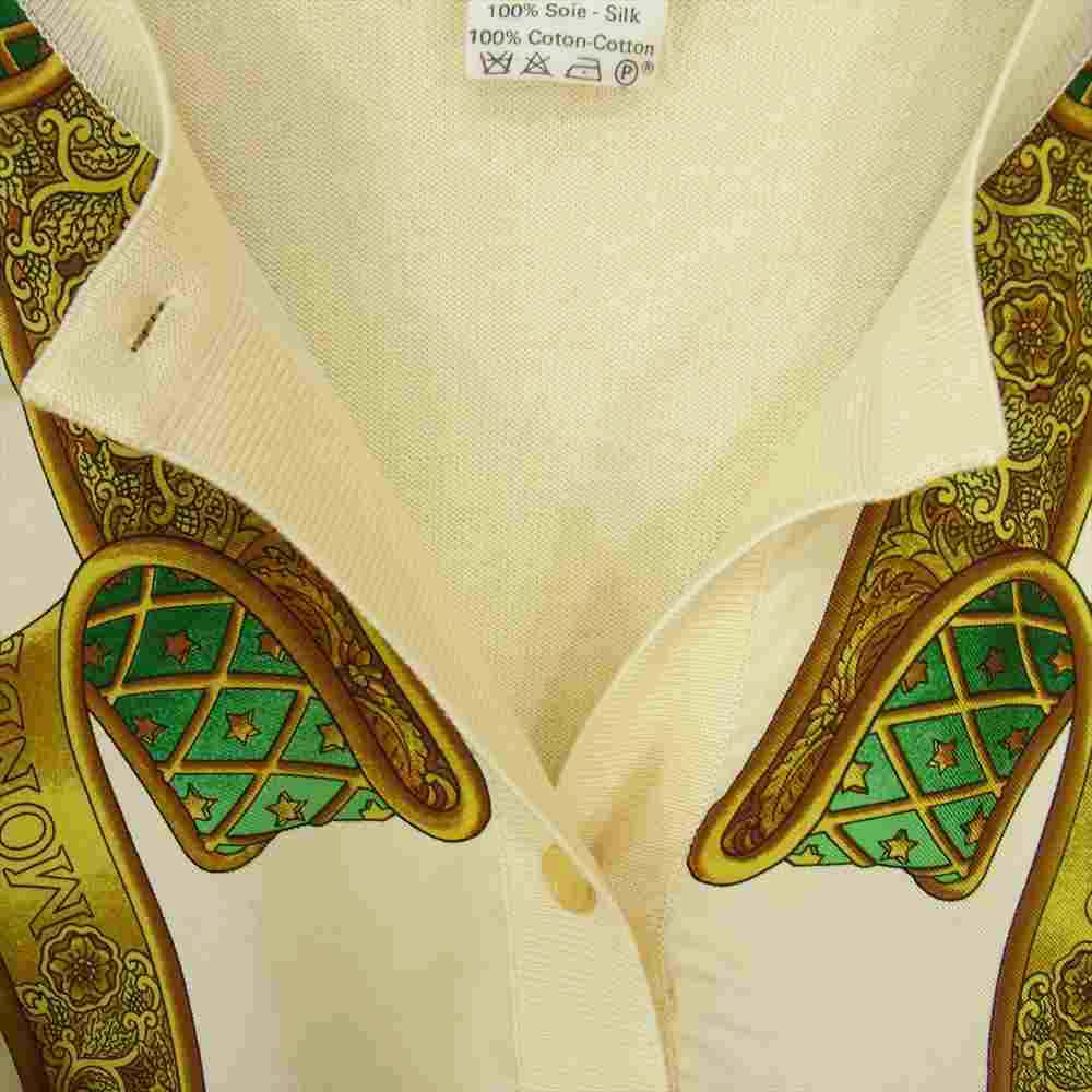 HERMES エルメス シルク切替 ニット カーディガン【中古】