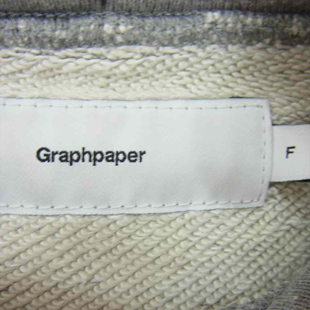 GRAPHPAPER グラフペーパー 17AW GM17-S-304 LOOPWHEELER ループウィラー SWEAT PARKA スウェット プルオーバー パーカー F【中古】