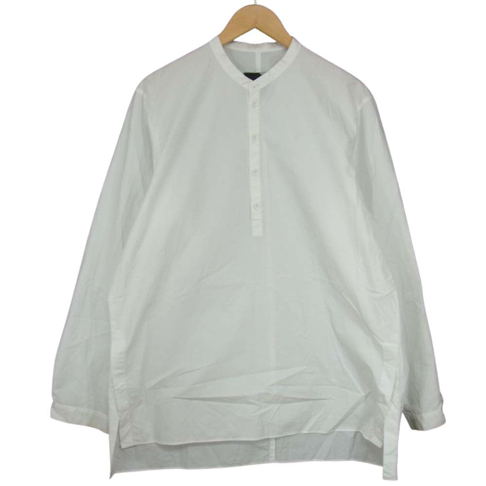 エイトン 21SS 6951609 GIZA BROAD BAND COLLAR SHIRT バンドカラー シャツ ホワイト 06【中古】