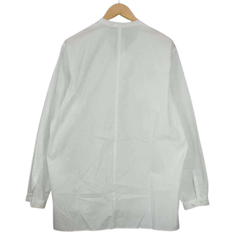 エイトン 21SS 6951609 GIZA BROAD BAND COLLAR SHIRT バンドカラー シャツ ホワイト 06【中古】