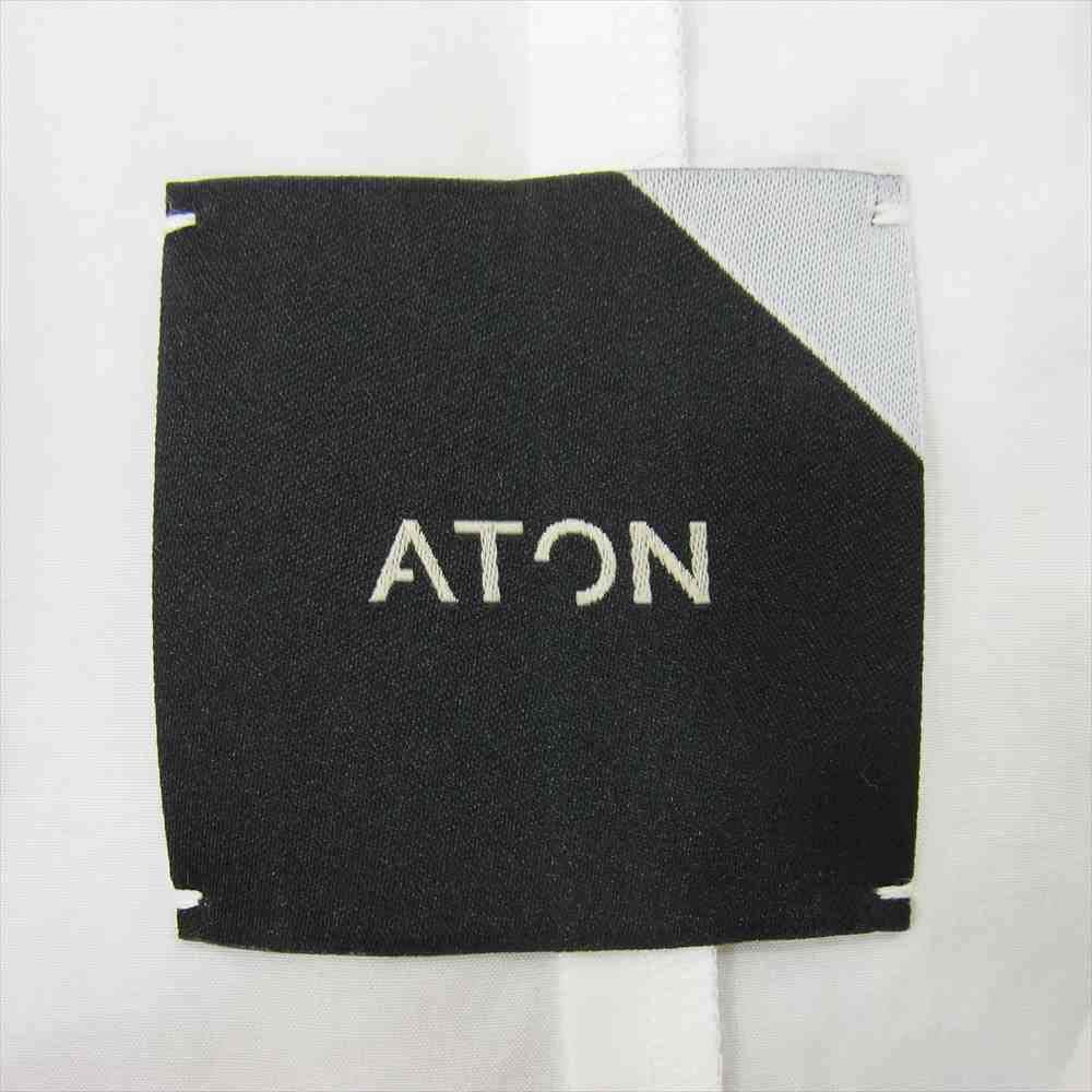 エイトン 21SS 6951609 GIZA BROAD BAND COLLAR SHIRT バンドカラー シャツ ホワイト 06【中古】