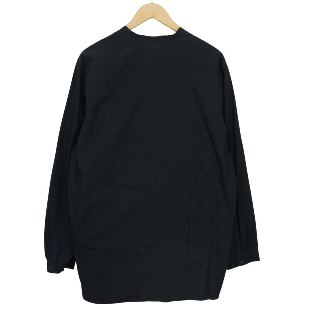 エイトン 21SS 6951609 GIZA BROAD BAND COLLAR SHIRT バンドカラー シャツ ネイビー 06【中古】