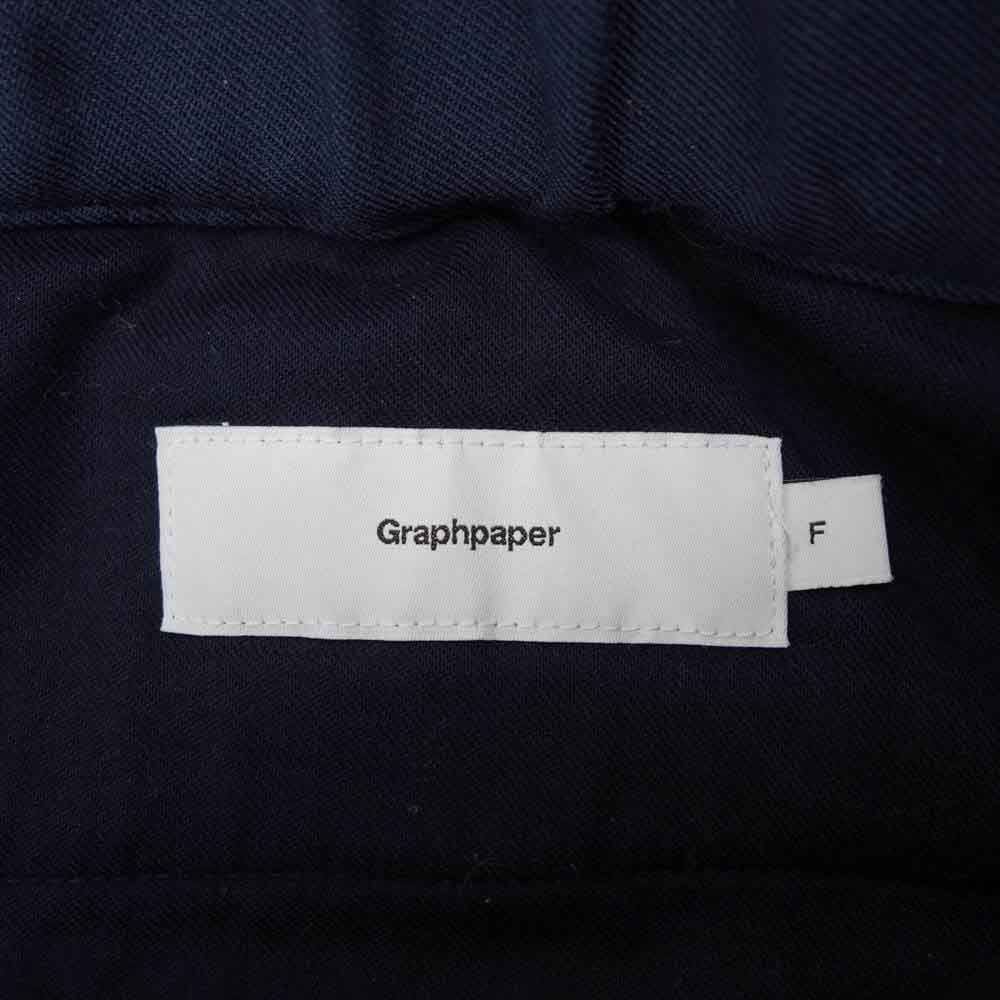 GRAPHPAPER グラフペーパー 19AW GM194-40511S Wool Cook Pant ウール コック シェフ パンツ F【中古】