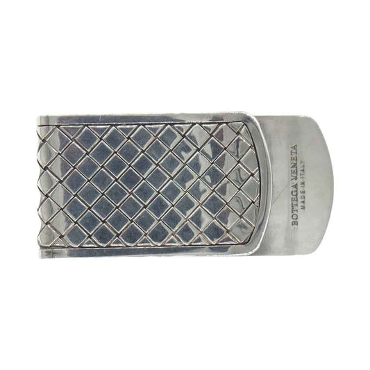 BOTTEGAVENETA ボッテガヴェネタ イントレチャート Ag925 シルバー マネ―クリップ【中古】