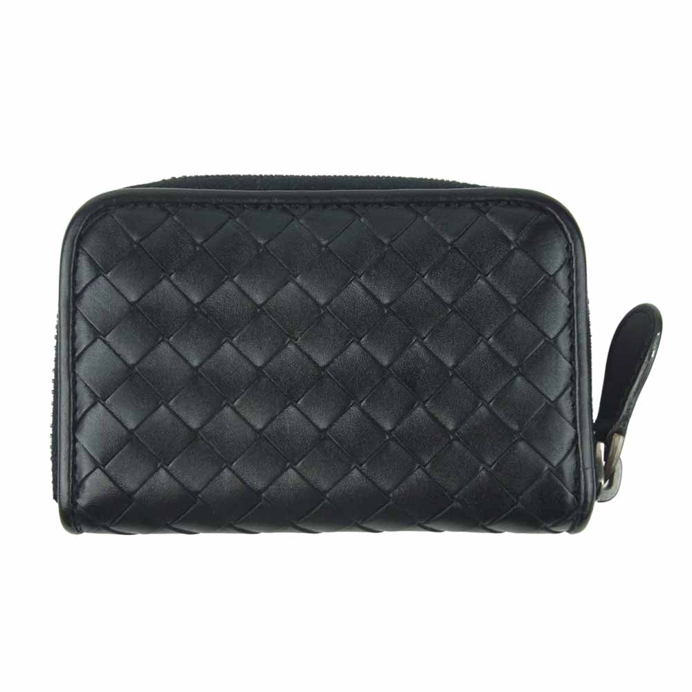 BOTTEGAVENETA ボッテガヴェネタ 114075-V4651-1000 ラウンドファスナー レザー コインケース 小銭入れ ブラック系【中古】