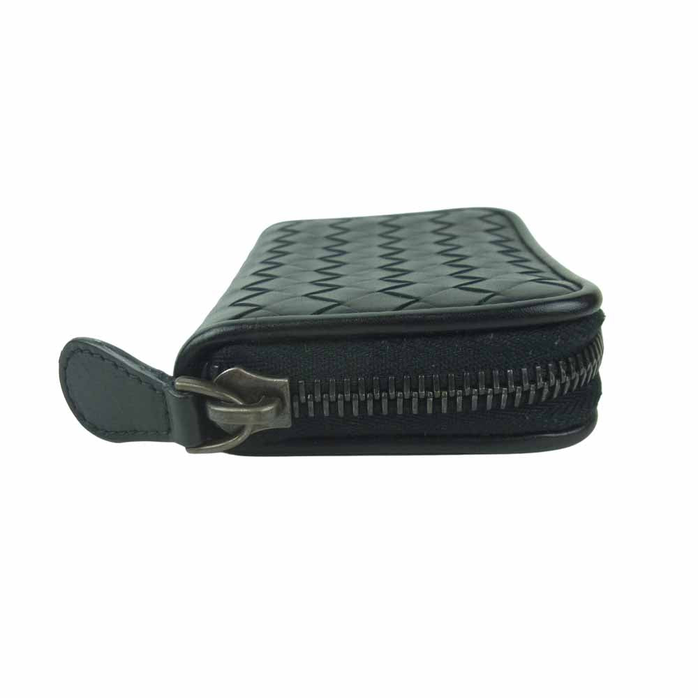 BOTTEGAVENETA ボッテガヴェネタ 114075-V4651-1000 ラウンドファスナー レザー コインケース 小銭入れ ブラック系【中古】