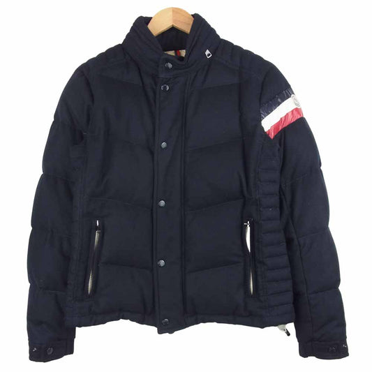 MONCLER モンクレール 国内正規品 CHARTREUSE シャトリューズ ウール ダウン ジャケット ダークネイビー系 1【中古】
