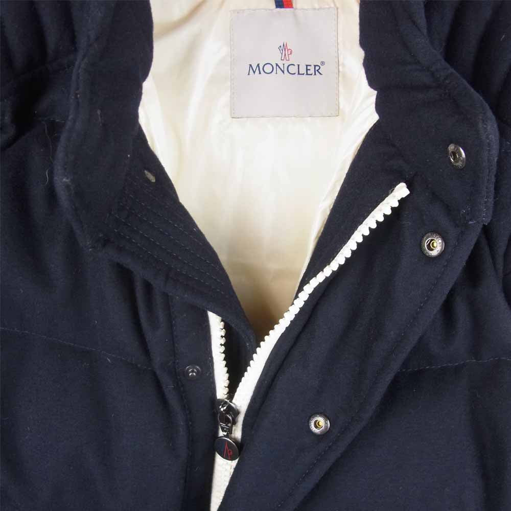 MONCLER モンクレール 国内正規品 CHARTREUSE シャトリューズ ウール ダウン ジャケット ダークネイビー系 1【中古】