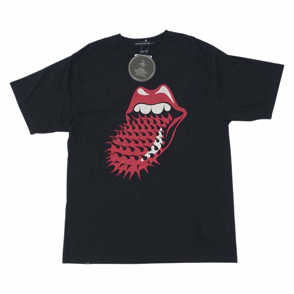 HYSTERIC GLAMOUR ヒステリックグラマー 06211CT07 THEE HYSTERIC XXX ヒステリックトリプルエックス THE ROLLING STONES VOODOO SPIKE TONGUE ローリングストーンズ Tシャツ L【中古】