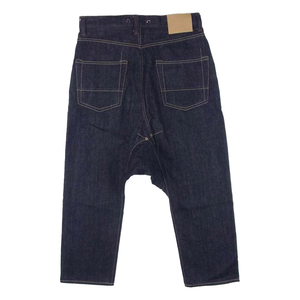 FUMITO GANRYU フミトガンリュウ 20SS FU3-PA-102 Sarrouel cropped denim pants セルビッチ サルエル クロップド デニム パンツ インディゴブルー系 1【中古】