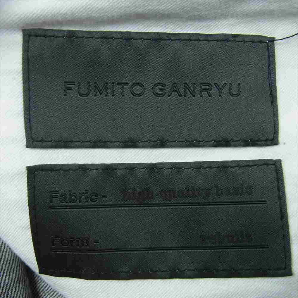 FUMITO GANRYU フミトガンリュウ 20SS FU3-PA-102 Sarrouel cropped denim pants セルビッチ サルエル クロップド デニム パンツ インディゴブルー系 1【中古】