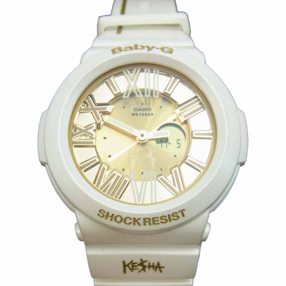 G-SHOCK ジーショック BGA-160KS-7BJR BABY-G KE$HA ケシャ コラボ Neon Dial Series ホワイト系 ゴールド系【中古】