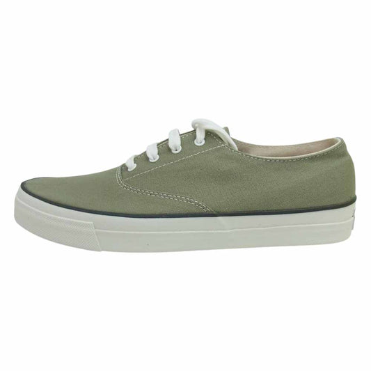 ANATOMICA アナトミカ 540-501-0113 WACOUWA ワクワ LOW WHITE SOLE デッキシューズ ローカット スニーカー SAGE US7【新古品】【未使用】【中古】