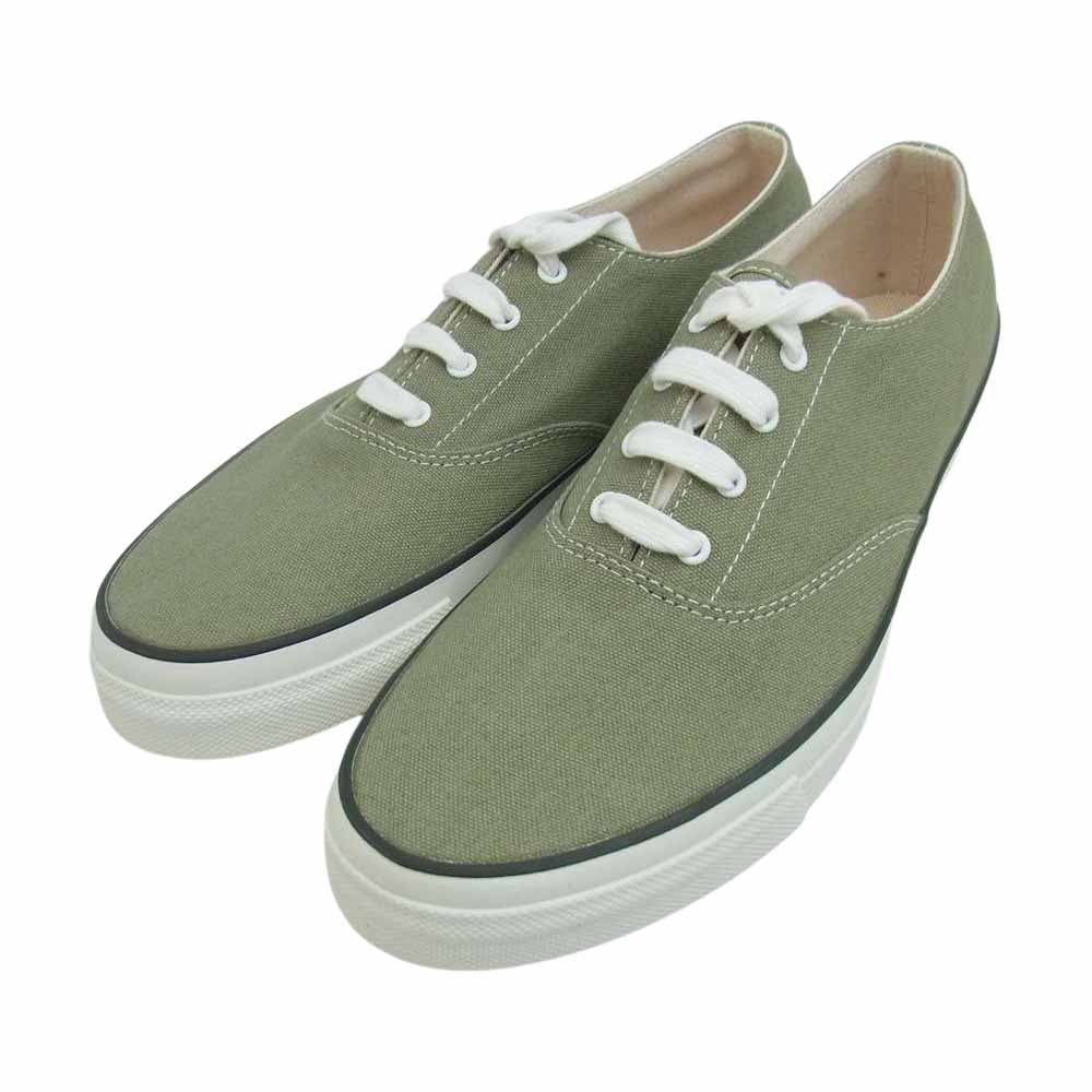 ANATOMICA アナトミカ 540-501-0113 WACOUWA ワクワ LOW WHITE SOLE デッキシューズ ローカット スニーカー SAGE US7【新古品】【未使用】【中古】