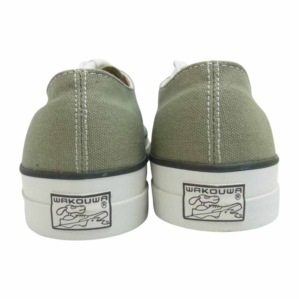 ANATOMICA アナトミカ 540-501-0113 WACOUWA ワクワ LOW WHITE SOLE デッキシューズ ローカット スニーカー SAGE US7【新古品】【未使用】【中古】