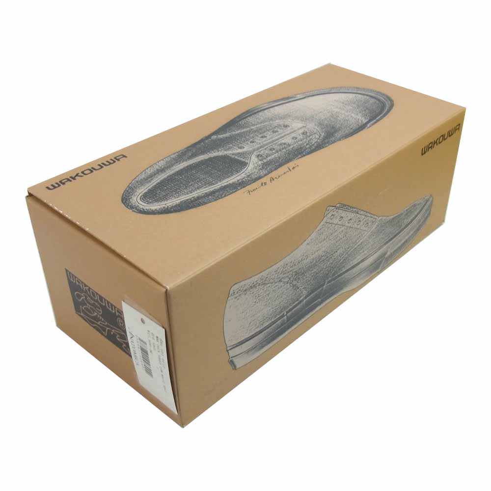 ANATOMICA アナトミカ 540-501-0113 WACOUWA ワクワ LOW WHITE SOLE デッキシューズ ローカット スニーカー SAGE US7【新古品】【未使用】【中古】