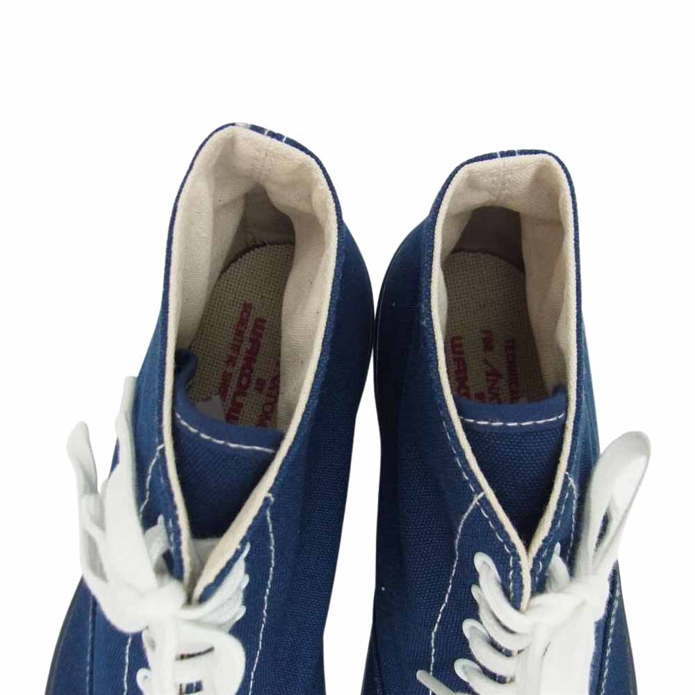 ANATOMICA アナトミカ 540-501-020 WAKOUWA ワクワ DECK SHOES HI ハイカット デッキシューズ スニーカー ネイビー系 US6【新古品】【未使用】【中古】