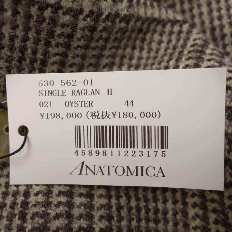 【ANATOMICA】SINGLE RAGLAN COAT 44 新品未使用