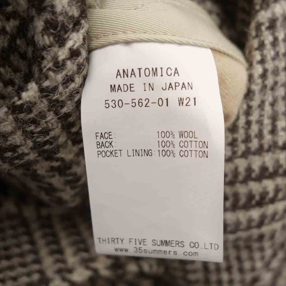 ANATOMICA アナトミカ 530-562-01 SINGLE RAGLAN II 高密度 コットンギャバジン ウール リバーシブル シングル ラグラン コート 44 44【新古品】【未使用】【中古】