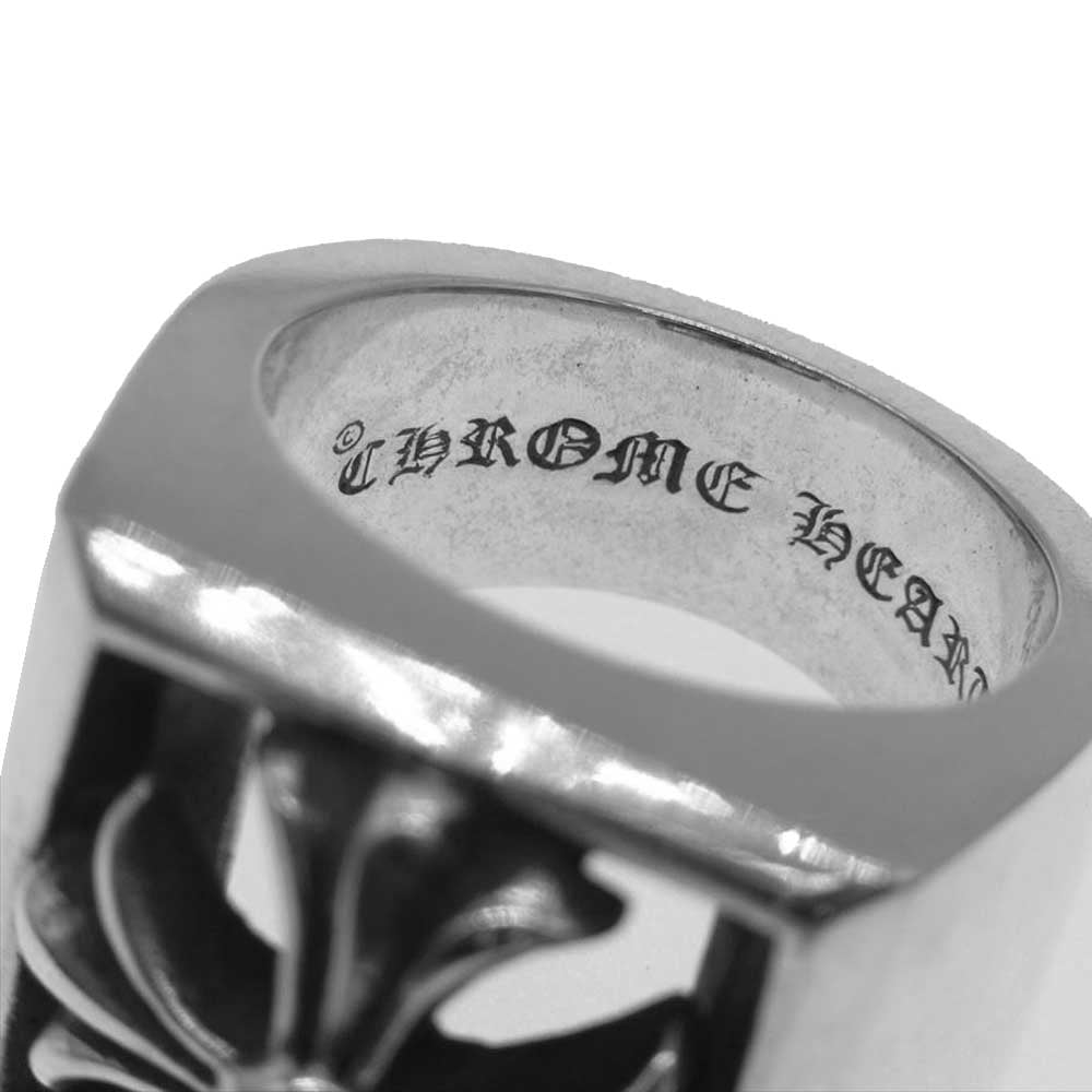 CHROME HEARTS クロムハーツ（原本無） レターブロック CHプラス リング シルバー系 17.5【中古】