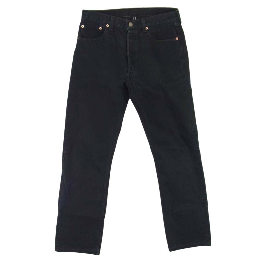 Levi's リーバイス 米国製 ボタン裏501 501 後染め デニム パンツ ブラック系 32【中古】