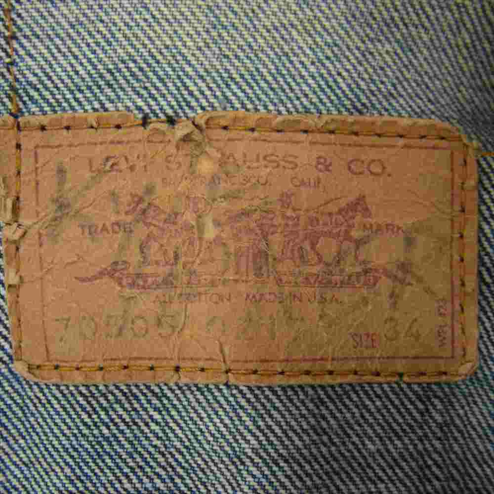 Levi's リーバイス 70505-0217 70505 ボタン裏529 デニム ジャケット インディゴブルー系 34【中古】