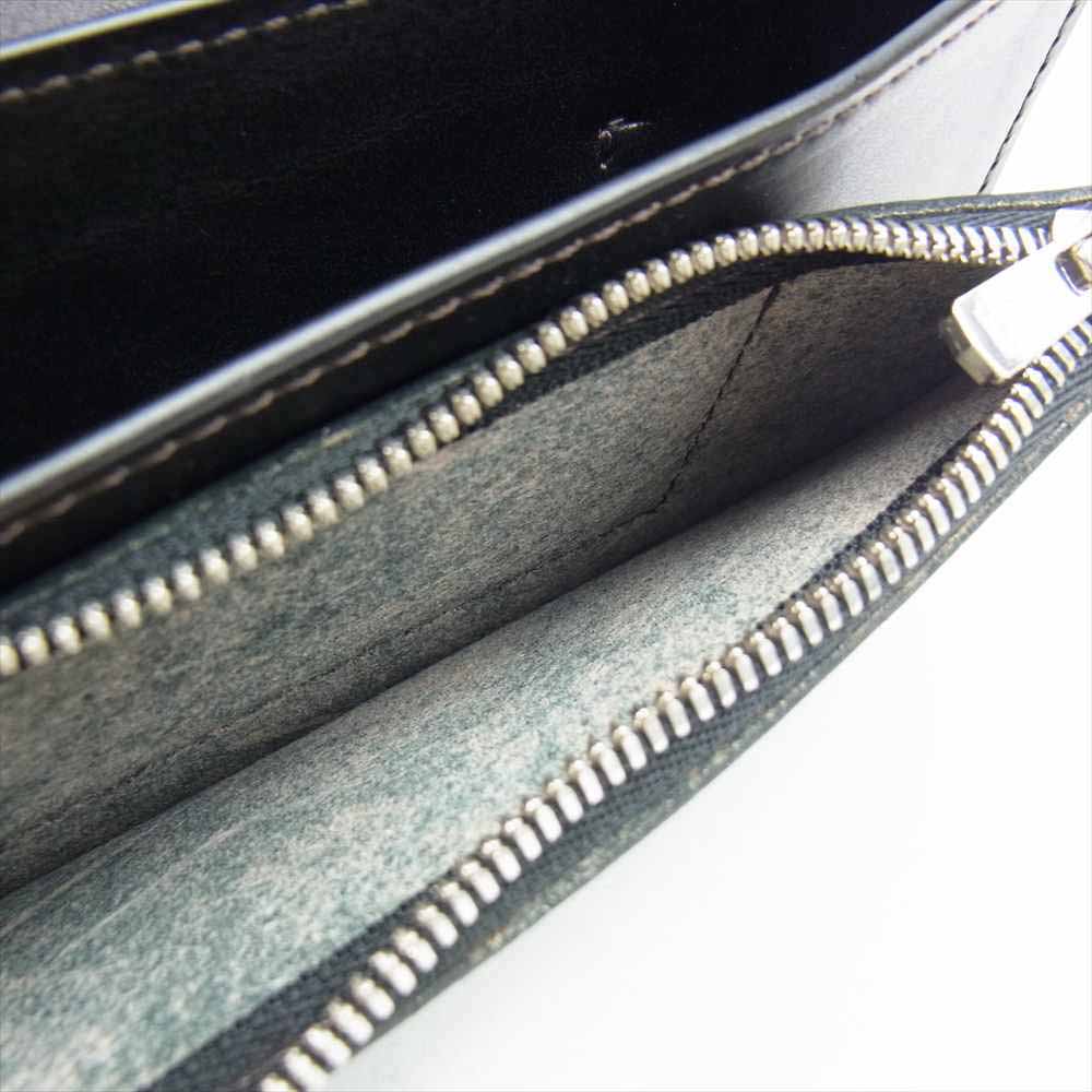WILDSWANS ワイルドスワンズ BLISTER(L) CRC BK ブリスター クロコ ウォレット チョコ×ブラック ブラウン系【極上美品】【中古】