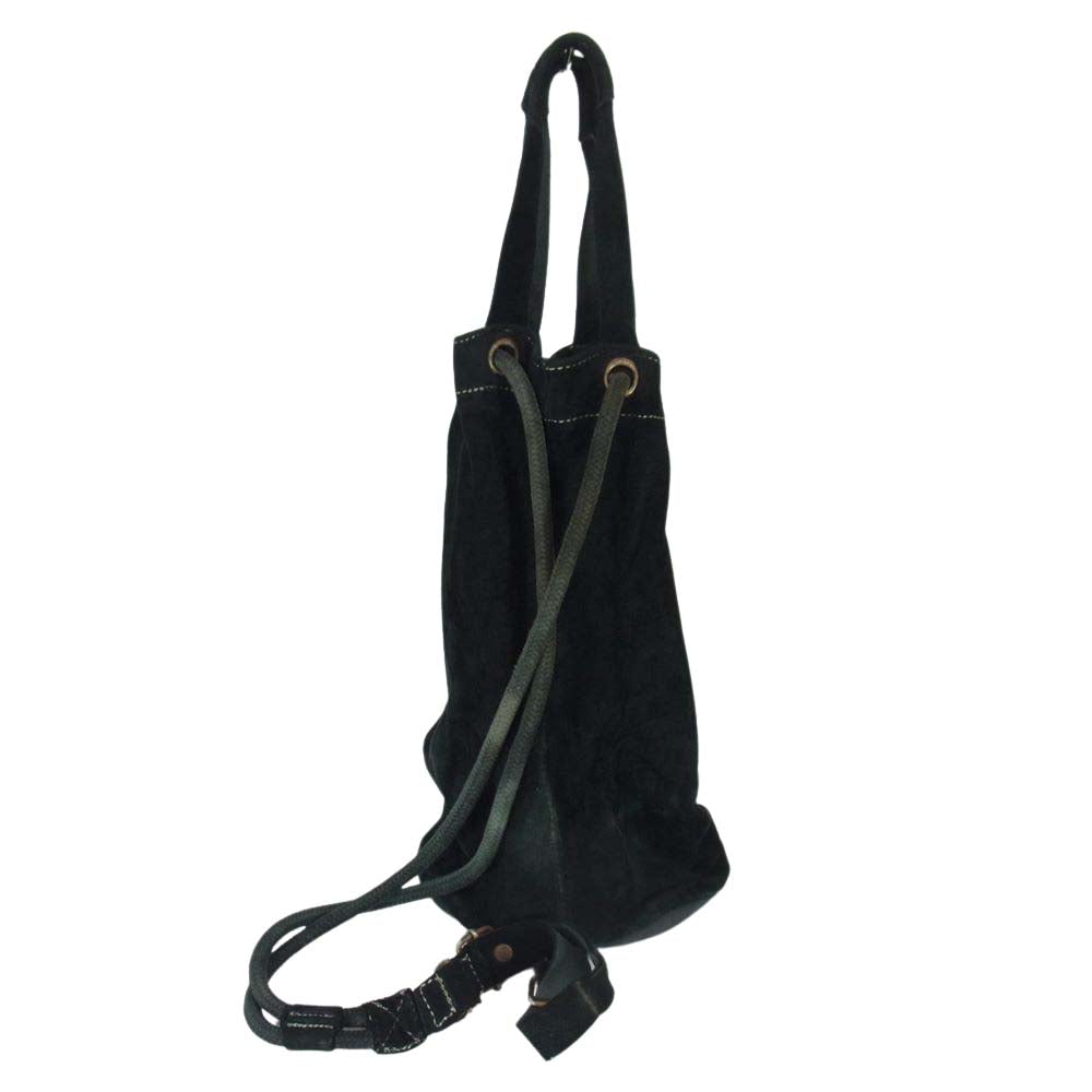 レザー ショルダーバッグ ブラック系【中古】