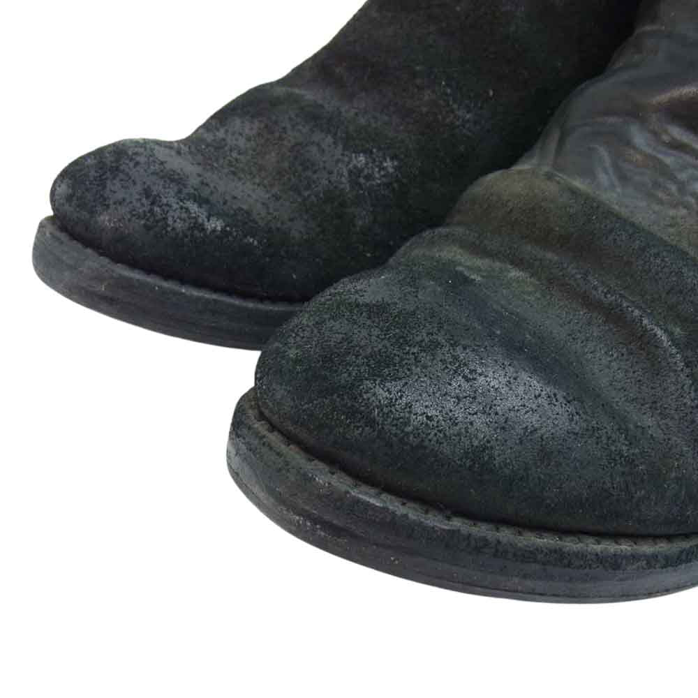 ア ディチアーノ ヴェヴェンチトール A1923 コードバンレザー サイド ジップブーツ ブラック系 40【中古】