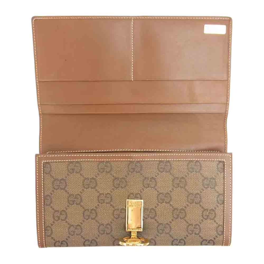GUCCI グッチ オールド GGキャンバス 三つ折り 財布【中古】