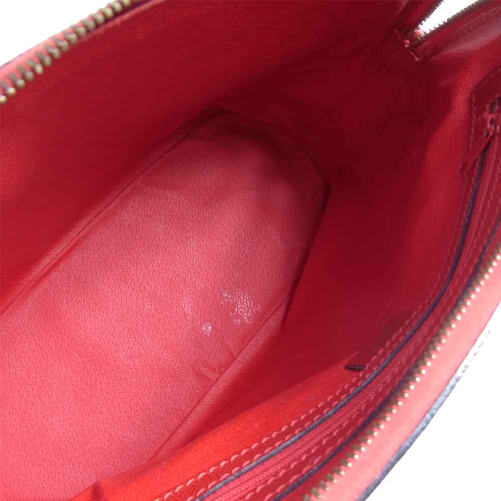 CELINE セリーヌ オールド 2way ショルダーバッグ ショルダー ハンド バッグ イタリア製 レッド系【中古】