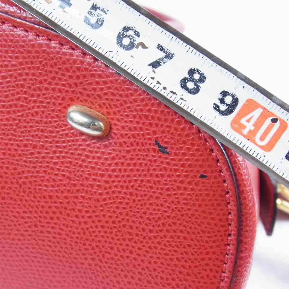 CELINE セリーヌ オールド 2way ショルダーバッグ ショルダー ハンド バッグ イタリア製 レッド系【中古】