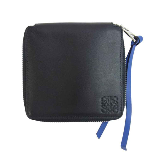 LOEWE ロエベ レインボースクエア ジップ ウォレット ブラック系【極上美品】【中古】