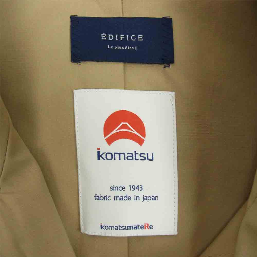 EDIFICE エディフィス 19-020-300-2001-1-0 KOMATSU ステンカラー コート ベージュ系 46【中古】