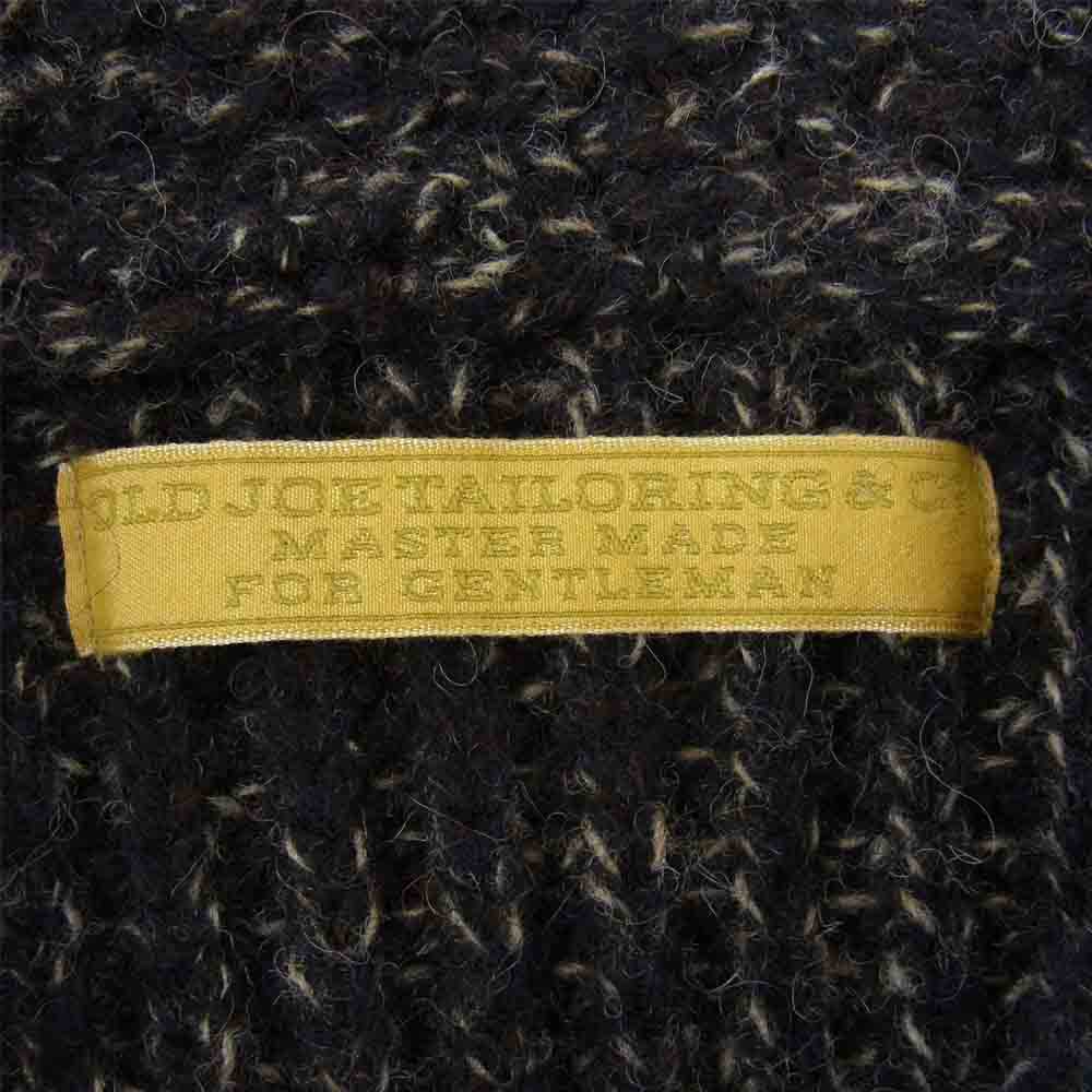 オールドジョー 13-AW-BTSC Belted shaker KNIT ショールカラー カーディガン ネイビー系 38【中古】