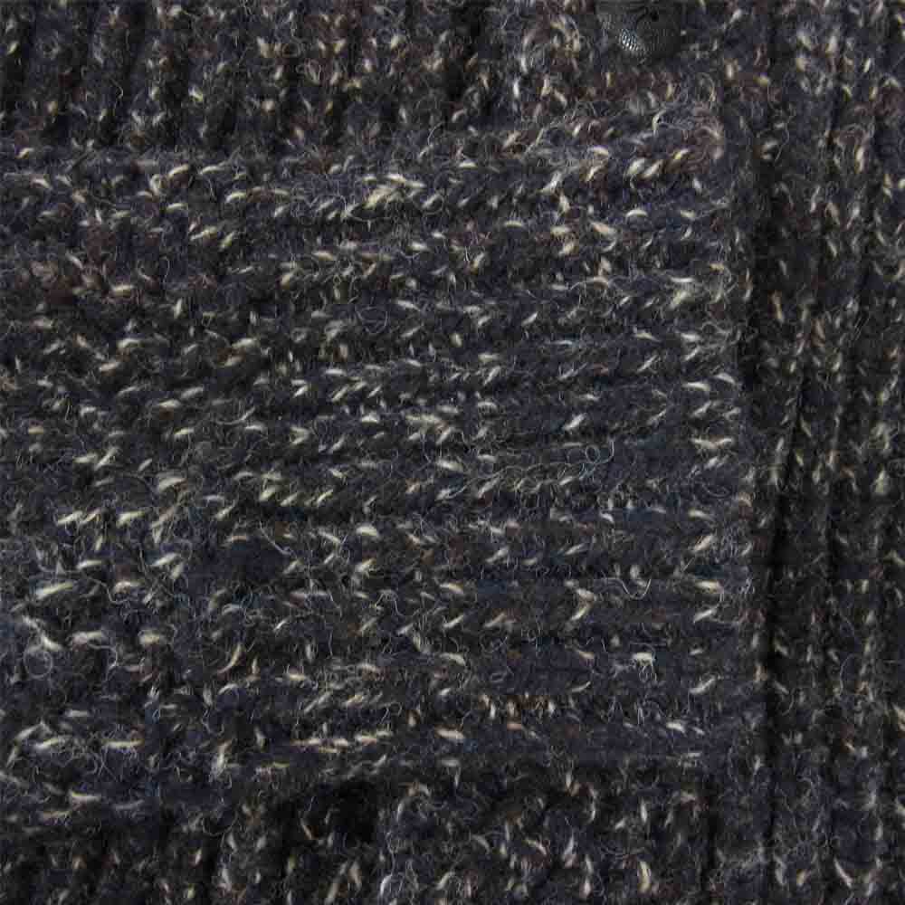 オールドジョー 13-AW-BTSC Belted shaker KNIT ショールカラー カーディガン ネイビー系 38【中古】