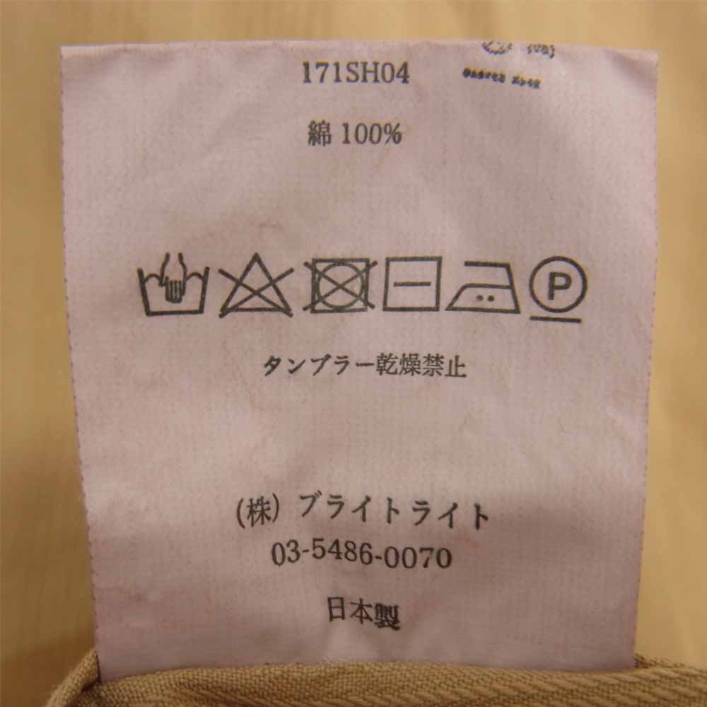 オールドジョー 171SH04 LONG TAIL NIGHT SHIRTS ナイト ロング シャツ ベージュ系 15 1/2【中古】