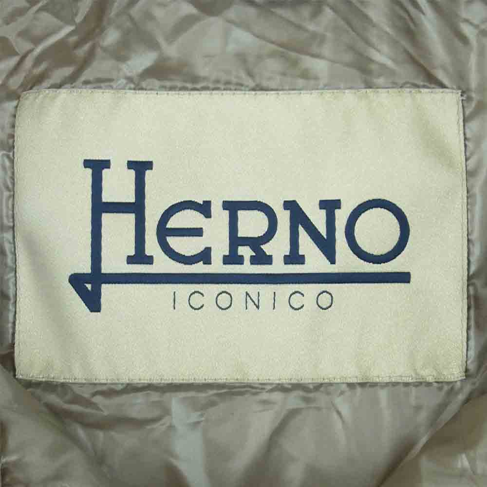 Herno ヘルノ PI0043DIC-12017-2600 AMINTA アミンタ ダウン コート ジャケット ルーマニア製 グレイッシュベージュ系 40【中古】