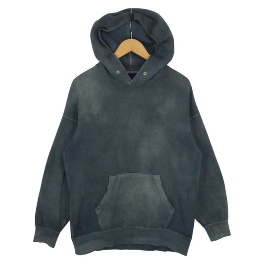VISVIM ビズビム 18AW UNEVEN DYE JUMBO HOODIE PO NAVY 加工 スウェット パーカー グレー系 1【中古】
