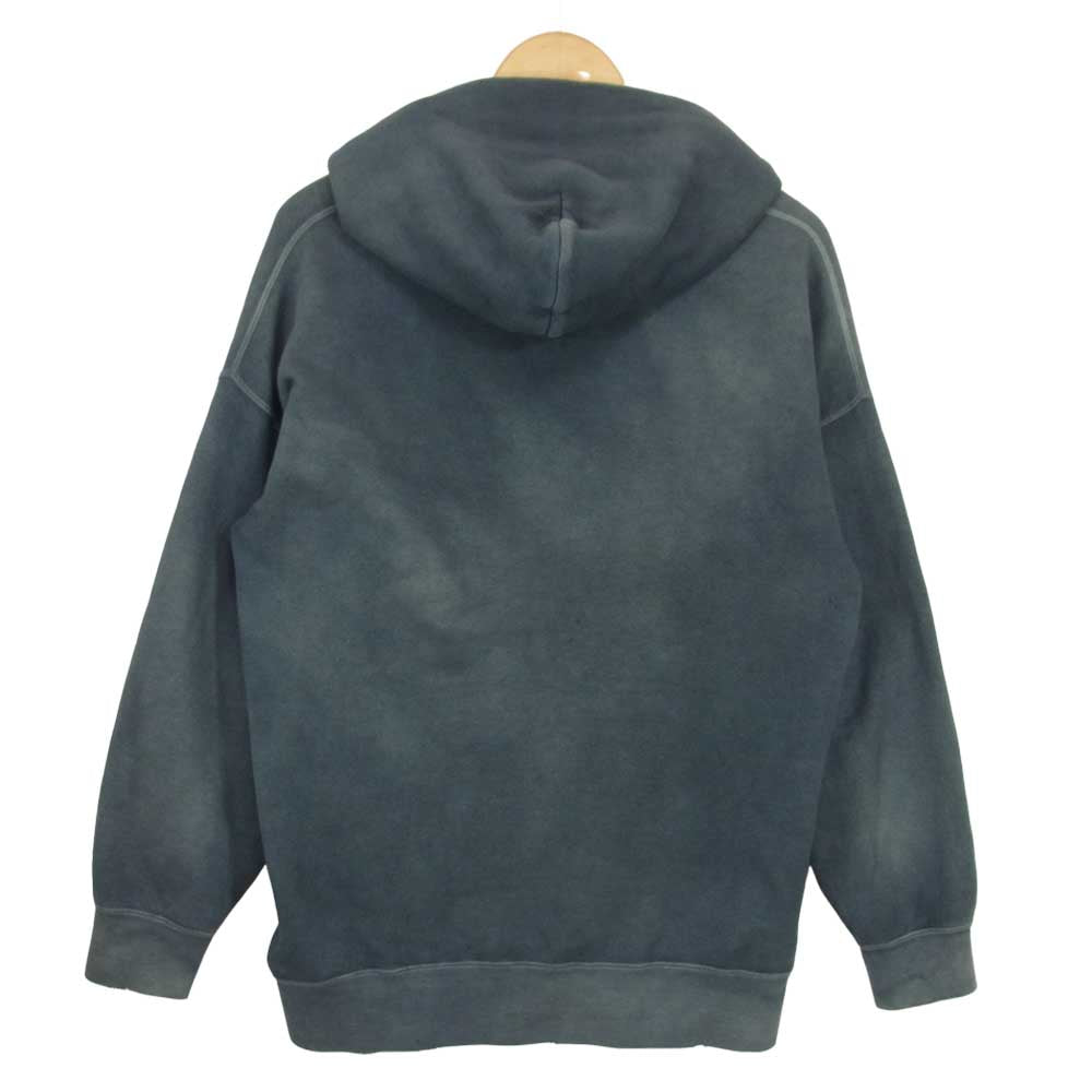 VISVIM ビズビム 18AW UNEVEN DYE JUMBO HOODIE PO NAVY 加工 スウェット パーカー グレー系 1【中古】