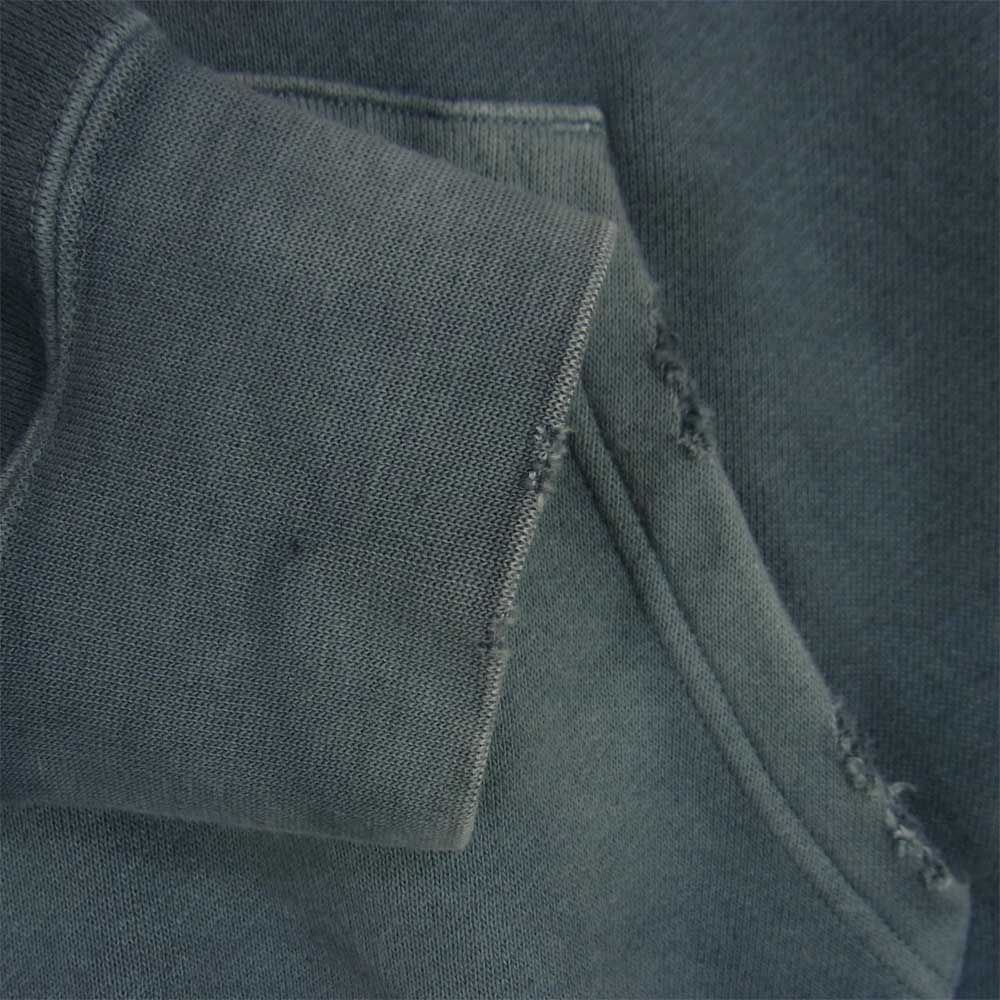 VISVIM ビズビム 18AW UNEVEN DYE JUMBO HOODIE PO NAVY 加工 スウェット パーカー グレー系 1【中古】