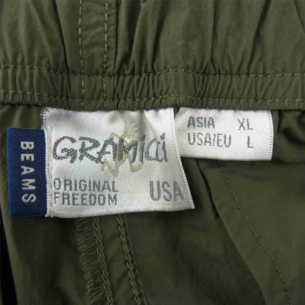 Gramicci グラミチ 21SS GMP-21S1732 BEAMS別注 クライミング パンツ カーキ系 XL【中古】