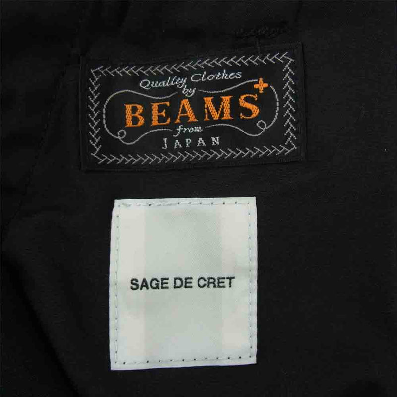 BEAMS ビームス × SAGE DE CRET サージュデクレ 8223-180 カナディアン アーミー パンツ ブラック系 XL【中古】