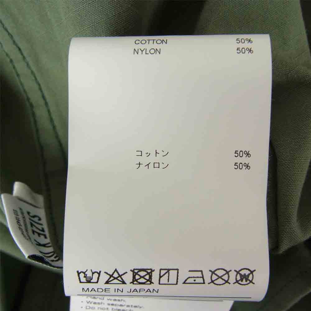 WTAPS ダブルタップス 21AW 212WVDT-SHM01 NYCO. RIPSTOP SHIRT リップストップ ミリタリー シャツ ジャケット カーキ系 3【中古】