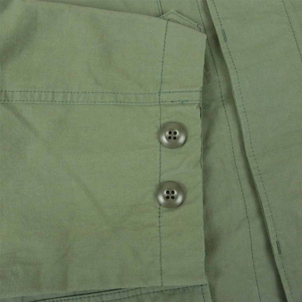 WTAPS ダブルタップス 21AW 212WVDT-SHM01 NYCO. RIPSTOP SHIRT リップストップ ミリタリー シャツ ジャケット カーキ系 3【中古】
