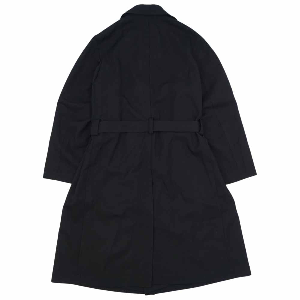 Yohji Yamamoto ヨウジヤマモト REGULATION MEN 21AW HX-C02-141 ARMY GABARDINE 8BUTTON DOUBLE BREASTED COAT アーミーギャバジン ダブルブレスド コート ブラック系 3【美品】【中古】
