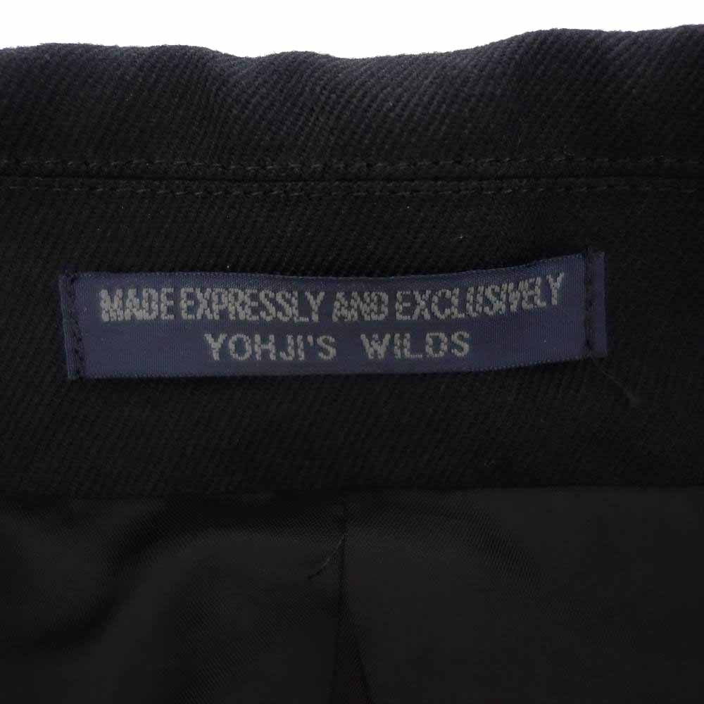 Yohji Yamamoto ヨウジヤマモト REGULATION MEN 21AW HX-C02-141 ARMY GABARDINE 8BUTTON DOUBLE BREASTED COAT アーミーギャバジン ダブルブレスド コート ブラック系 3【美品】【中古】