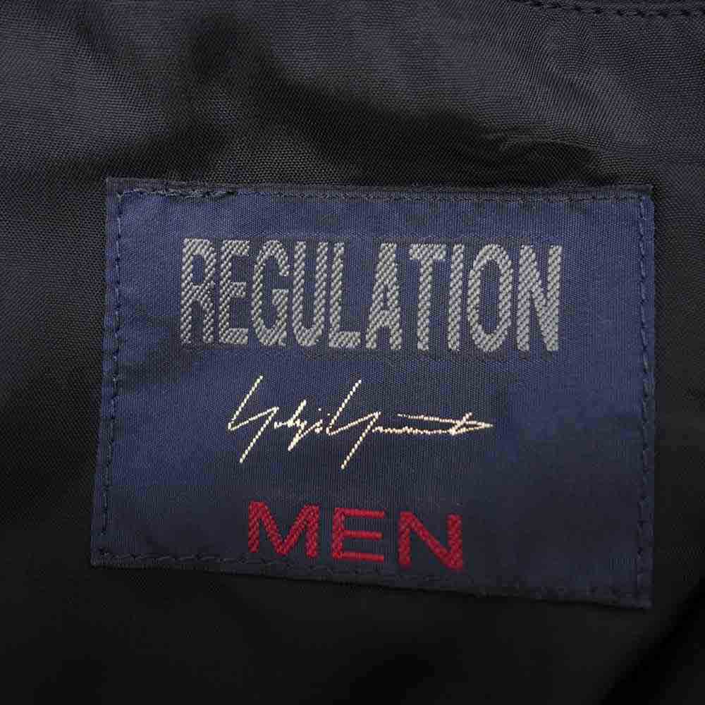 Yohji Yamamoto ヨウジヤマモト REGULATION MEN 21AW HX-C02-141 ARMY GABARDINE 8BUTTON DOUBLE BREASTED COAT アーミーギャバジン ダブルブレスド コート ブラック系 3【美品】【中古】