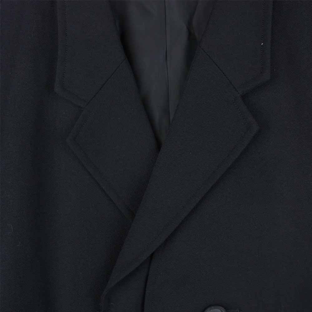 Yohji Yamamoto ヨウジヤマモト HX-J07-101 POUR HOMME プールオム 21AW 前二重比翼 アーミー ウール ジャケット ブラック系 4【美品】【中古】