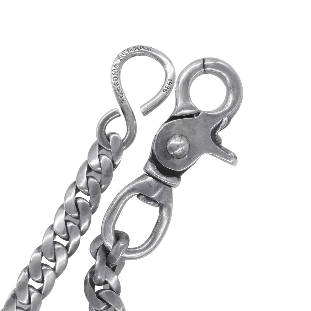 CHROME HEARTS クロムハーツ（原本無） スモール クラシック 1 クリップ ウォレット チェーン シルバー系【中古】